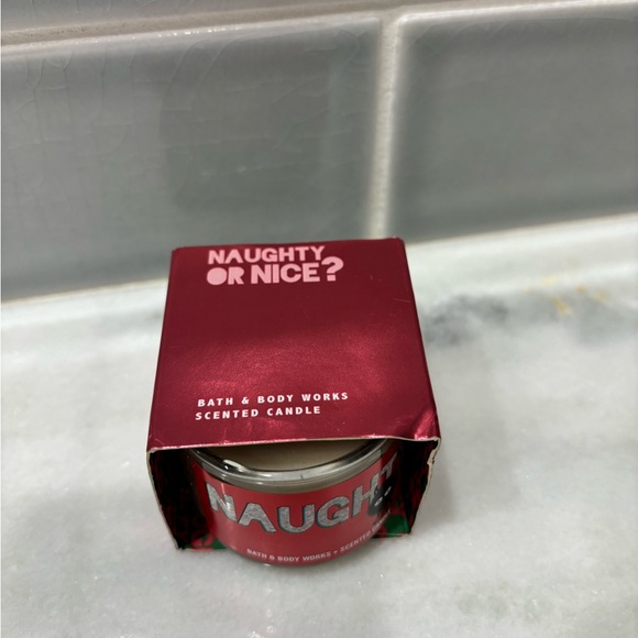 Bath & Body Works Red Naughty Mini Candle - Picture 2 of 5